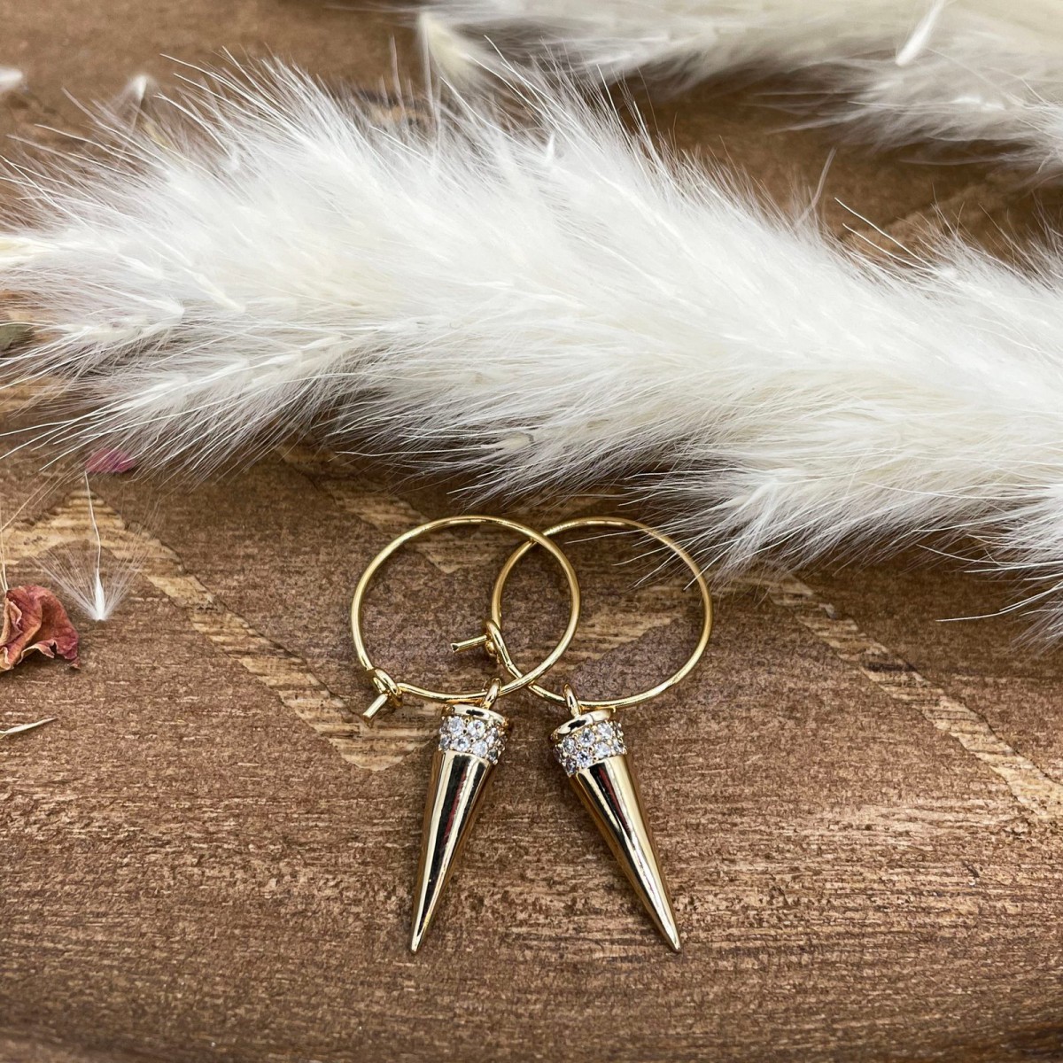 Boucles d'oreilles et créoles haute fantaisie, pierres semi-précieuses et lithothérapie. Style bohême, hippie et vintage. - photo 120