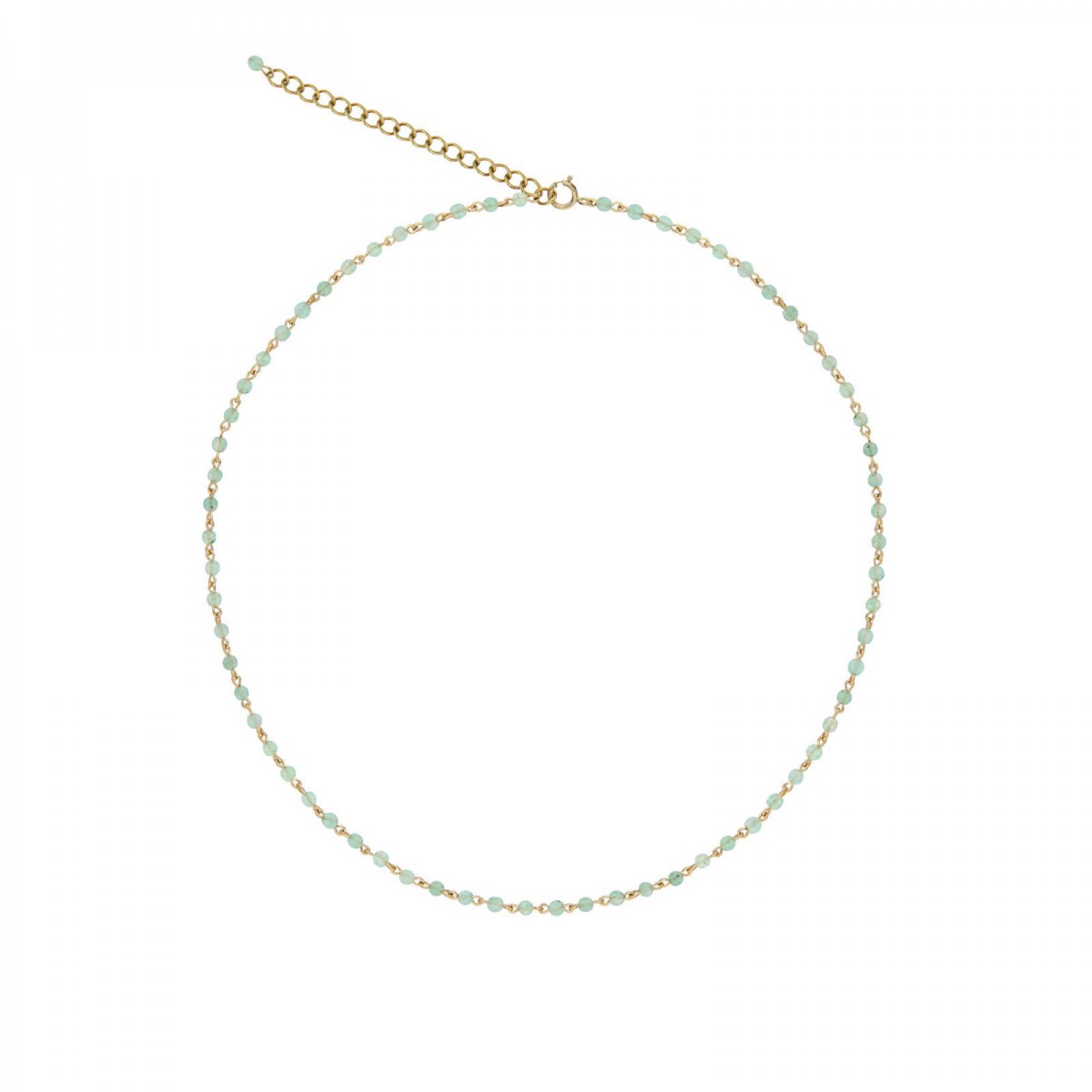 Collier ras de cou perles et Amazonite Lucinda - photo 26