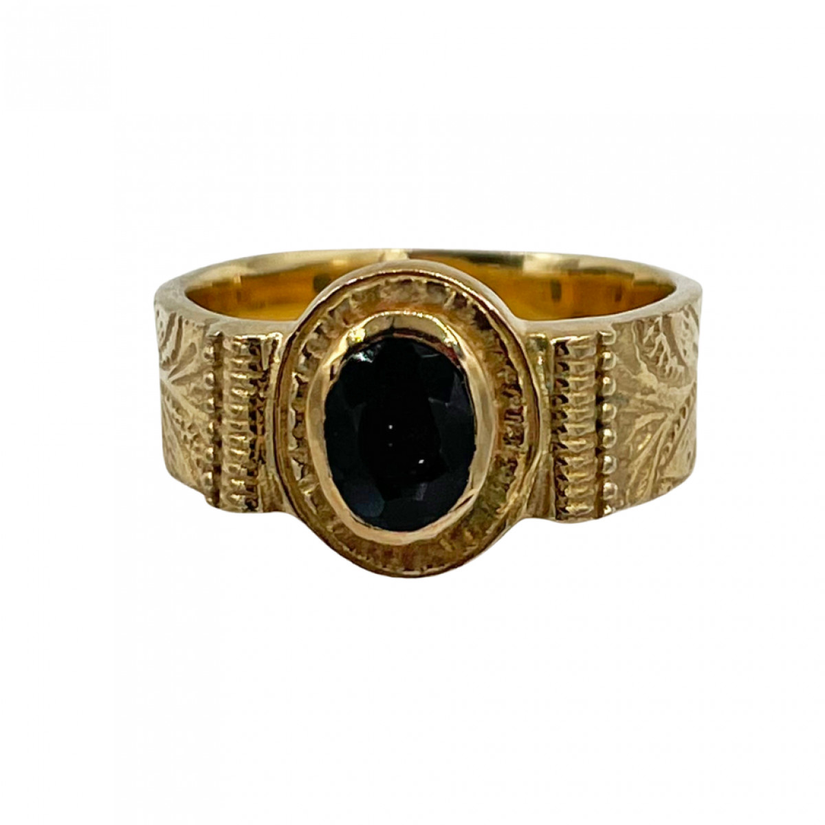 Bague dorée goutte onyx verte T 52 - photo 30