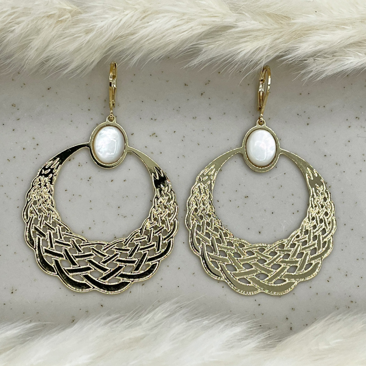 Boucles Golden Evil Eyes noires - photo 42