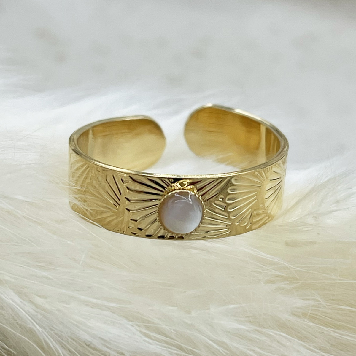 Perled signet ring T 52 - photo 22