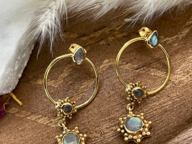 Boucles dorées et labradorite - photo 10