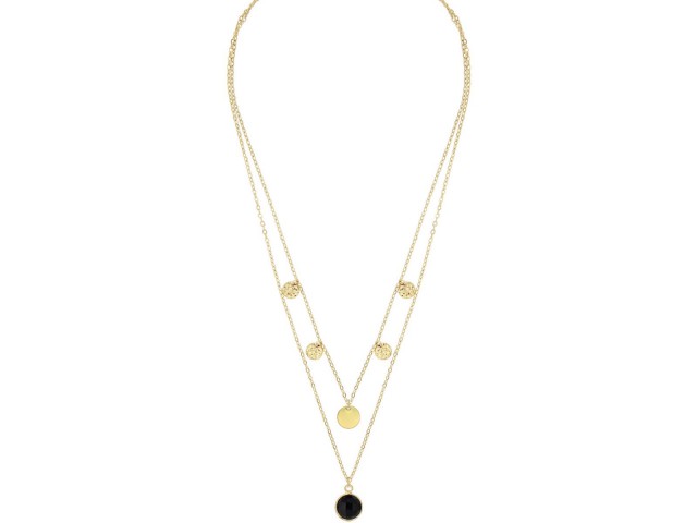 Collier Miniardise Onyx plaqué or - photo 10