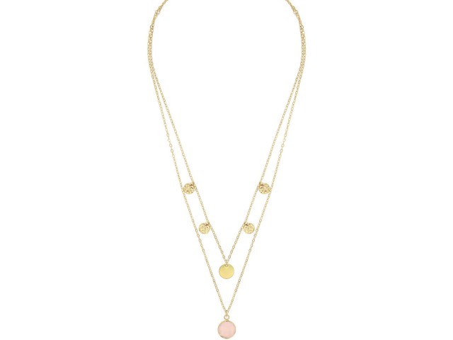 Collier Miniardise Quartz rose plaqué or - photo 11