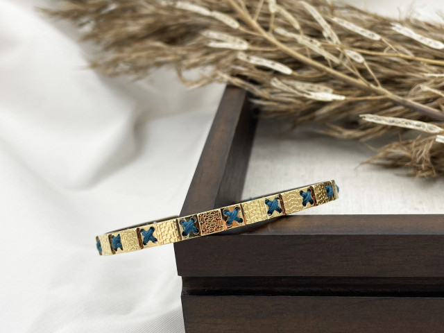 Bracelet REYES bleu paon - photo 10