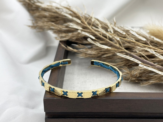 Bracelet REYES bleu paon - photo 11