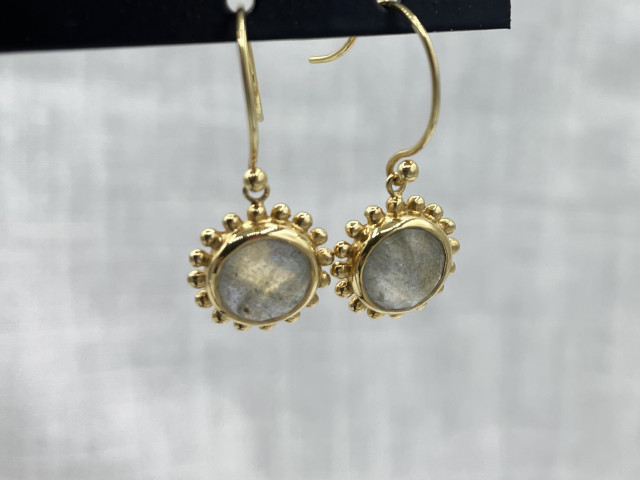 Earrings sun and stone Labradorite - photo 11