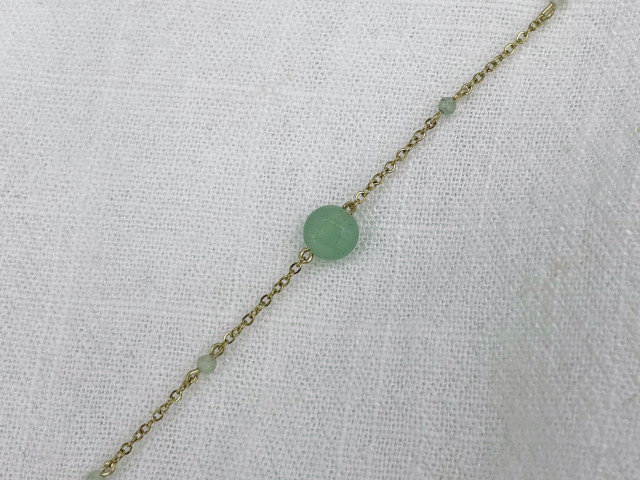 Collier Divine Aventurine plaqué or - photo 11