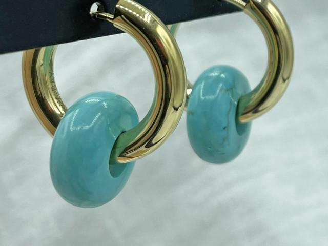 Boucles Turquoise Donut - photo 11